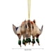 thumbnail image 3 of Adorno de Caza de Patos, Acrílico, para Árbol de Navidad, 3,15 Pulgadas, Ligero, para Coche, Rústico, para Aventuras Al Aire Libre, Decoración Colgante Navideña | Amuleto Multifuncional para Espejo R, 3 of 6
