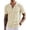 Cream, variant on Men's Knit Shirts Short Sleeve Button Down Polo Shirt Fashion Casual Summer Beach Shirts