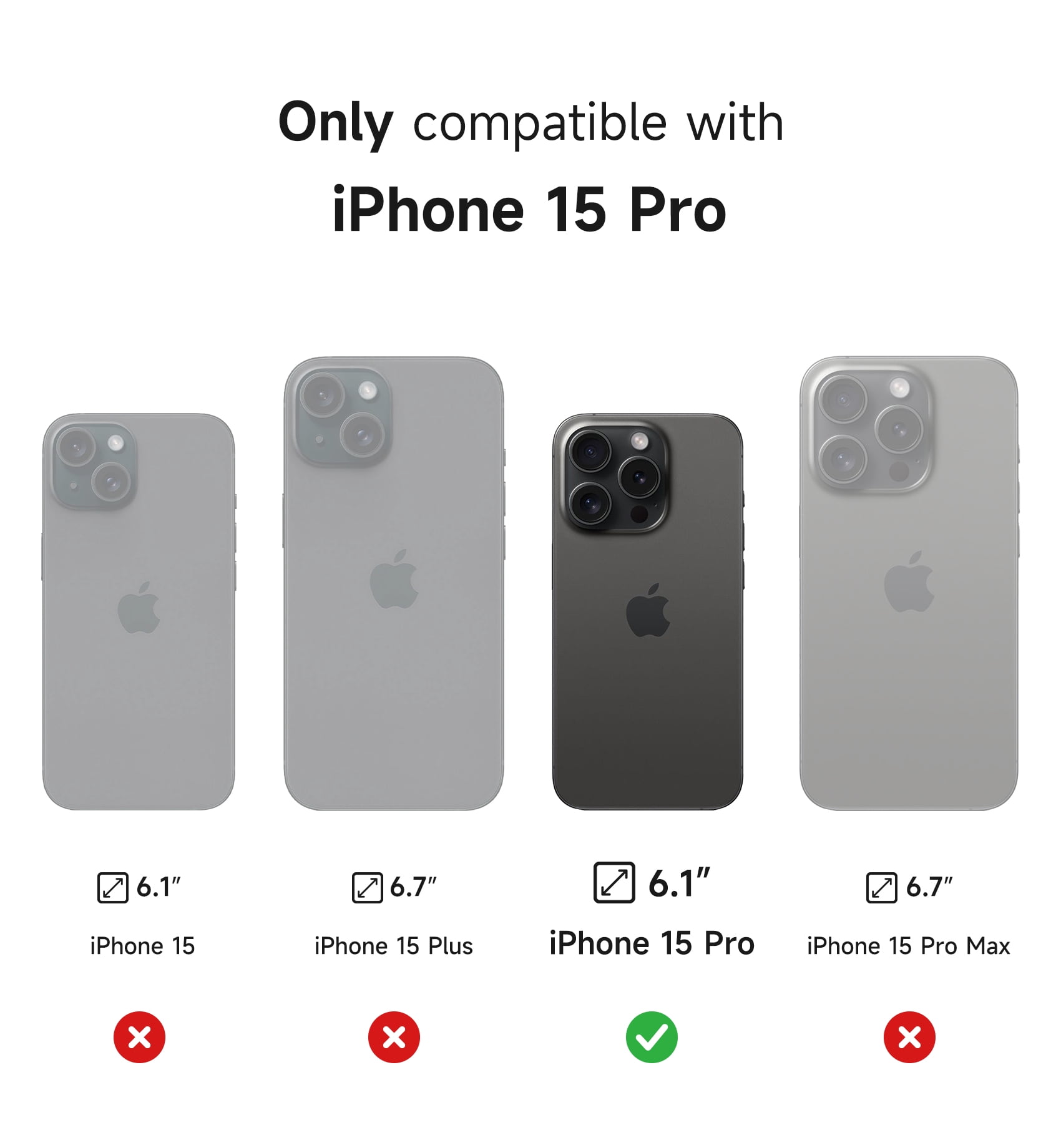 SURITCH for iPhone 15 Pro Case with Magnetic Camera Slide Cover and Adjustable Kickstand, Compatible with MagSafe, Shockproof Bumper Case Slim Protective Cover, Dark Green