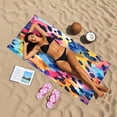 thumbnail image 7 of Leopard Print Colorful Beach Towel Oversized Sandproof Absorbent Quick Dry Towels Adult for Travel Vacation Essentials, 7 of 7