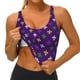thumbnail image 3 of Balery Purple Mardi Gras Sujetadores deportivos con espalda cruzada para mujer, acolchados, sin costuras, de alto impacto, ideales para yoga, gimnasio, entrenamiento y fitness.-Large, 3 of 8