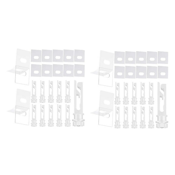12pieces Window Shade Hanging Hook Repair Clips, 12pcs Vertical Blind Repair Tabs No Tool Required Installation
