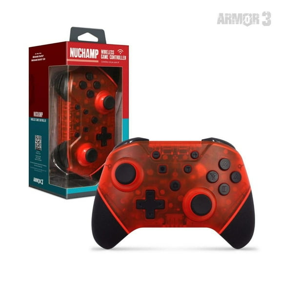 Hyperkin Armor3 NuChamp Wireless Game Controller For Nintendo Switch®/Nintendo Switch® (Ruby Red)