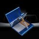thumbnail image 2 of GOOHOCHY Estuche portátil de aluminio con tapa para cigarrillos, capacidad de 20 cigarrillos (azul), 2 of 8