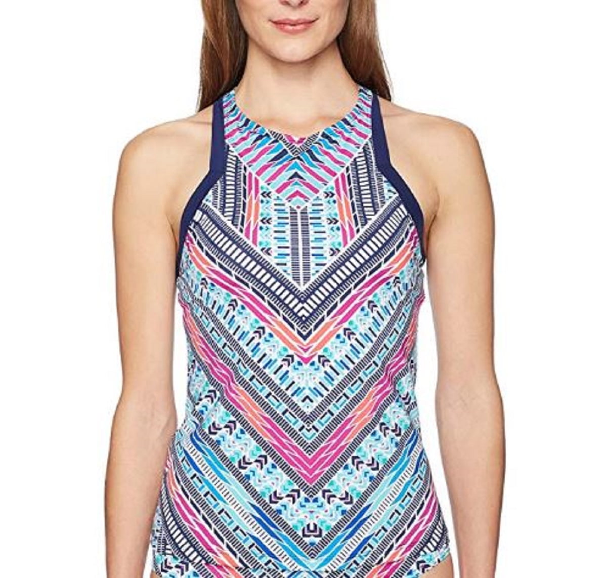 high neck racerback tankini