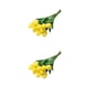 thumbnail image 3 of Bewildely 10 Uds. Exquisitas flores de PU hechas a mano, bajo mantenimiento, , sin envejecimiento, apariencia realista, amplia aplicación, Amarillo 2Conjunto, 3 of 6