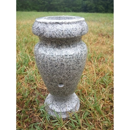

Turned Granite Vase Polished 4 x 8 Gray
