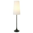 thumbnail image 5 of Evelyn&Zoe Yana 60" Tall Floor Lamp with Fabric shade in Blackened Bronze/White, 5 of 8