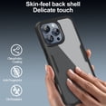 thumbnail image 6 of CCSmall for Apple iPhone 16 Pro Max Clear Case with Screen Protector, Full Body Protective Soft TPU Rugged Bumper Slim Case Shockproof Phone Cover for iPhone 16 Pro Max QC Purple, 6 of 8