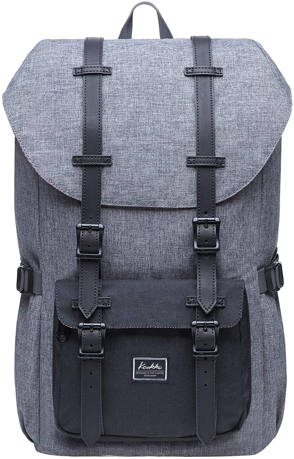 KAUKKO Laptop Outdoor Backpack, Traveling Rucksack Fits 15.6 Inch Laptop(5-5-Blackgrey)