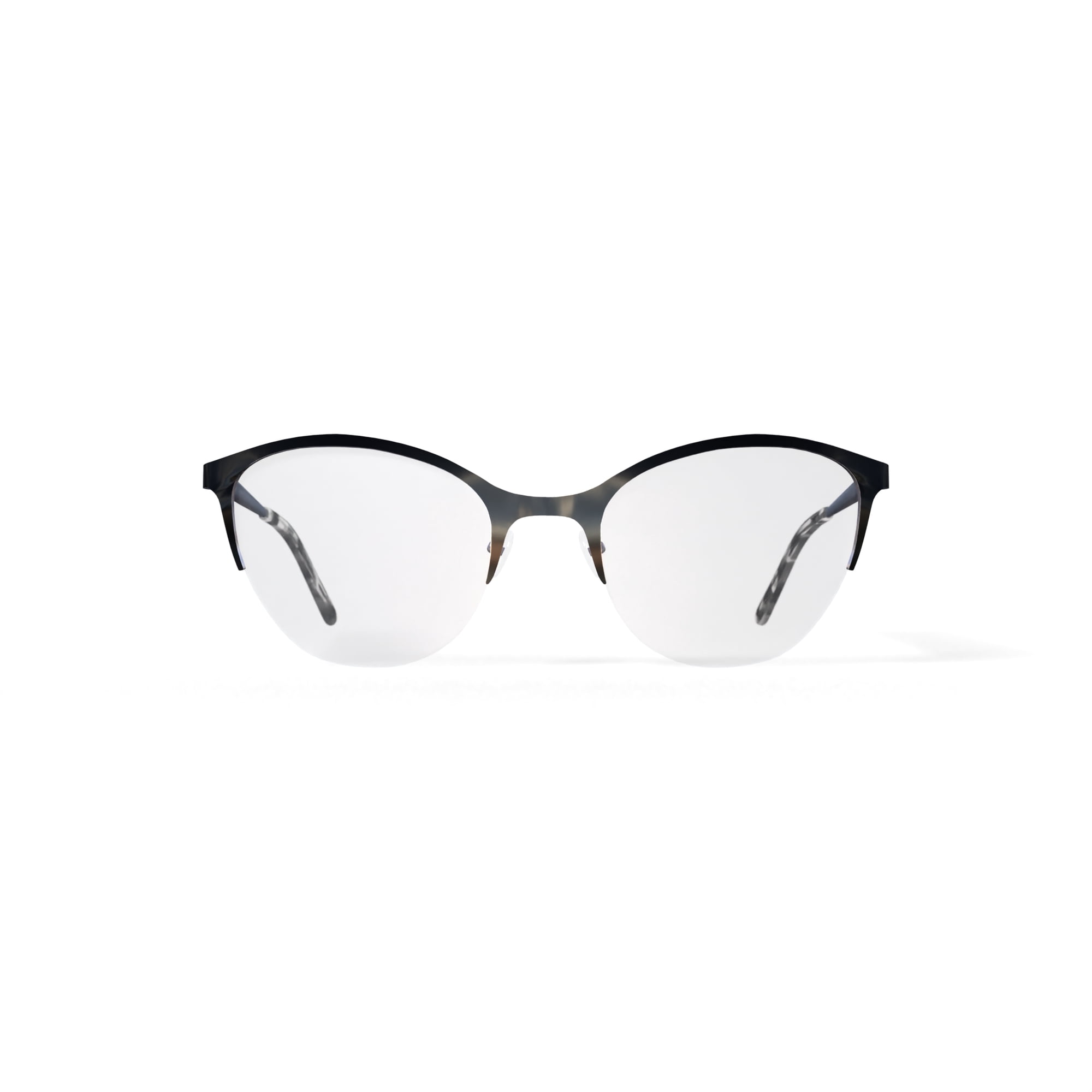 Bio Eyes Women's Luna Cat Eye Prescription Eyeglasses with Case, Black
