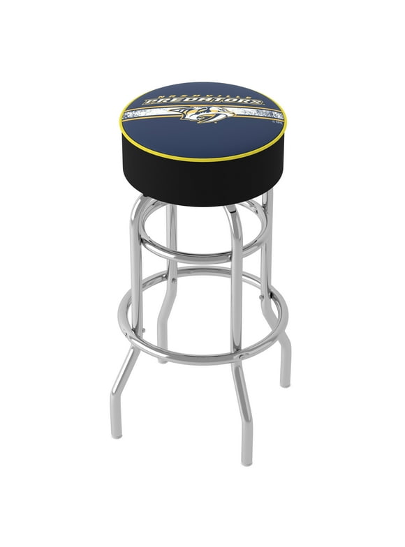 Trademark Gameroom Nashville Predators Logo Bar Stool with Padded Seat