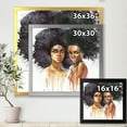 thumbnail image 4 of Designart 'Portrait of Two African American Women' Modern Framed Art Print, 4 of 4