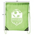 thumbnail image 2 of Soccer Party Favors | Soccer Drawstring Backpacks for Birthday Parties, Team events, and much more!, 2 of 4