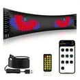 thumbnail image 5 of [RGB Programmable LED Sign] Wireless APP Control RGB Programmable Flexible LED Sign -Bright and Durable LED Strip Lights with Scrolling Text,DIY Pattern Design for Cars, Taxi, Store,Concert, Birthday, 5 of 14