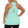 thumbnail image 6 of GHIIYER Plus Size Workout Tops for Women Sleevless Racerback Vest Top Athletic Yoga Running Shirts Size 2XL, 6 of 6