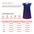 thumbnail image 3 of Balery Neon Glitter Camisón de princesa para niñas, pijama de algodón con mangas abullonadas, suave y bonito.-Small, 3 of 6