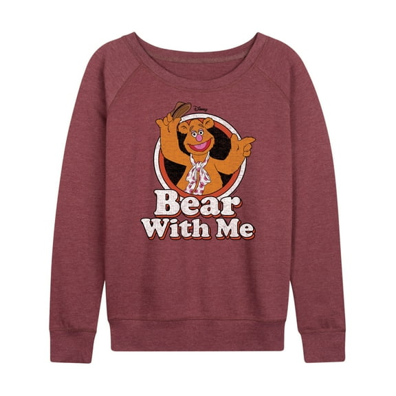 Muppets - Bear With Me - Women's Lightweight French Terry Long Sleeve Shirt