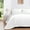White, variant on DNG Creations 1 Piece Diamond Pattern Comforter, 800 Thread Count, 100% Egyptian Cotton - Oversized Super King, Solid White Color
