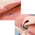 thumbnail image 4 of Carpeta de archivos A4 de cuero PU, portadocumentos, cartera impermeable, sobre, carpeta, estuche con cierre a presión Xemadio WMZY-925-4, 4 of 7