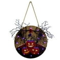 thumbnail image 1 of Door Plaque Decorative Delicate Long Lasting Halloween Door Hanging Sign for Home, 1 of 10