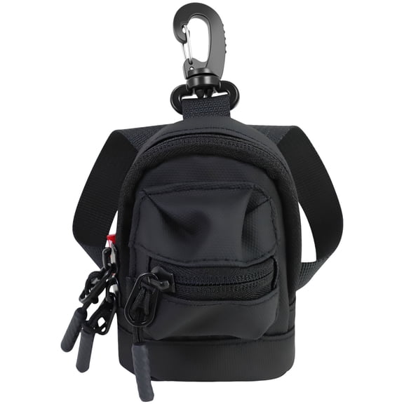 Mini Backpack Shape EDC Pouch, EDC Pocket Organizer with Carabiner, Oxford Cloth Mini Coin Purse and Keychain Wallet for Men to Carry Earbuds, Cards, Coin for Outdoor and Daily Use