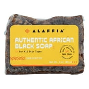 Alaffia Authentic African Black Bar Soap - Unscented - 3 oz