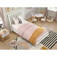 thumbnail image 3 of AFI Orleans Twin Solid Wood Low Profile Sleigh Platform Bed, White, 3 of 13