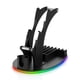 thumbnail image 1 of For Desktop Storage Stand Controller Stand with RGB Lights Headphone/Handle/Remote/Disc Desktop Storage Stand, 1 of 5