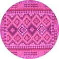 thumbnail image 1 of Ahgly Company Indoor Round Oriental Pink Traditional Area Rugs, 6' Round, 1 of 4