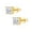 Gold 1CT, variant on LANCHARMED Earring Hypoallergenic Leverback Moissanite Earrings for Women, 5mm 1.2ct, D-Color VVS1