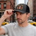 thumbnail image 6 of vigerkar 250 Anniversary USA Hat Embroidered Patriotics Eagle Trucker Cap 250th Anniversary Mesh-Back Cap for Men Women (Grey, One Size）, 6 of 9