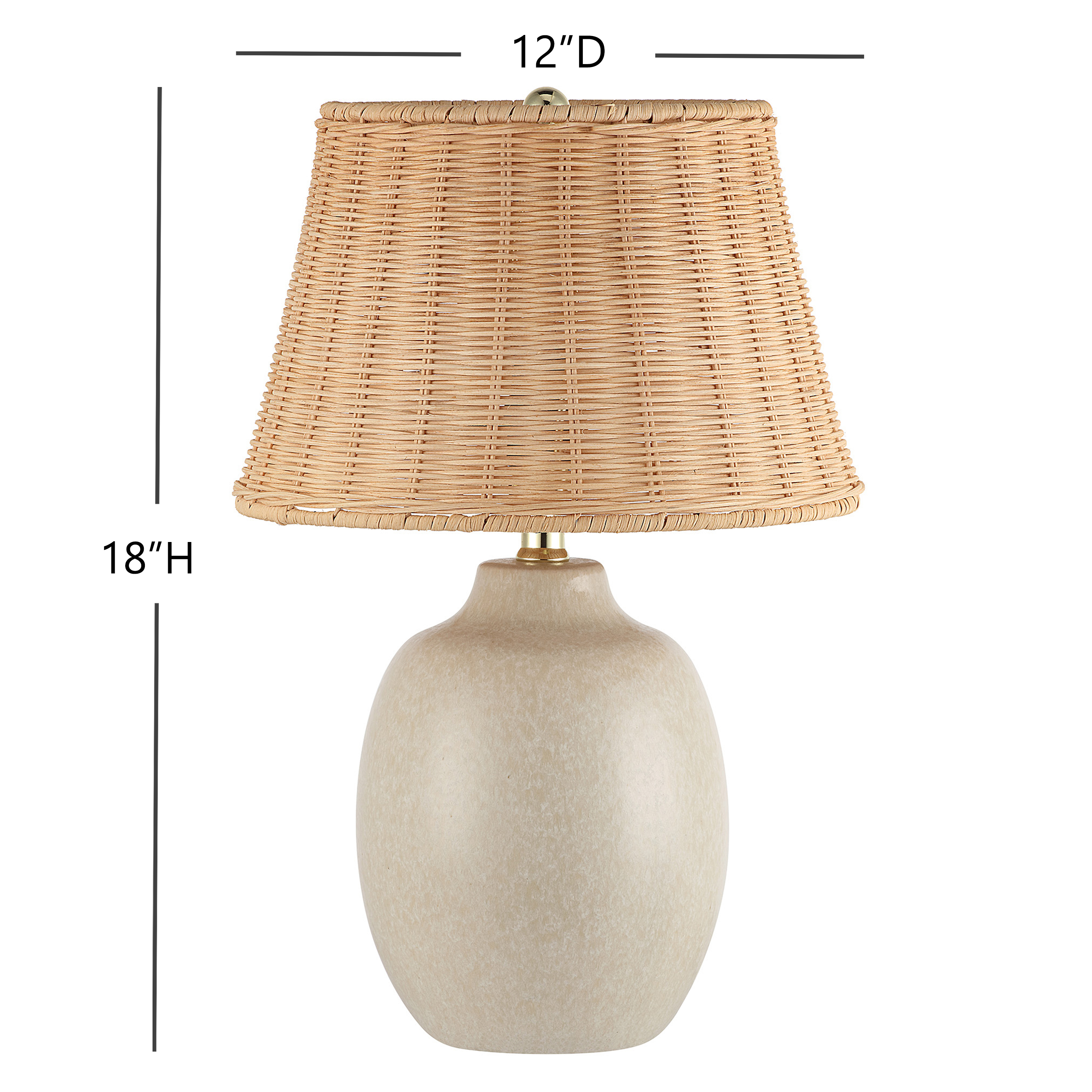 Better Homes & Gardens Cream Ceramic Table Lamp photo 7