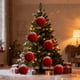 thumbnail image 4 of Adorno Navideño Grande de Terciopelo Rojo Flocado de 5.9 Pulgadas | Decoración Ligera de Espuma para Árbol de Navidad | Decoración Navideña Colgante para Interiores, para Árboles, Coronas, Repisas y, 4 of 6