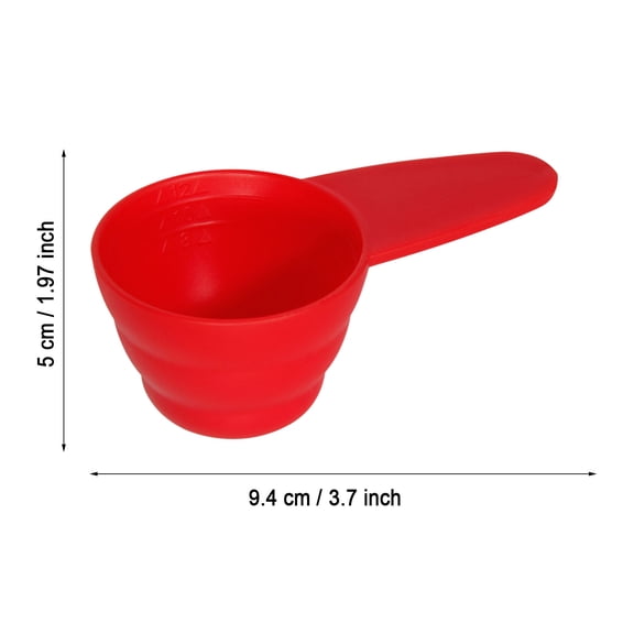 2Pcs High Toughness Plastic Coffee Scoop, Compact Scale Measuring Spoon for Home, Kitchen, Coffee, Sugar, Powder & Daily Measuring
