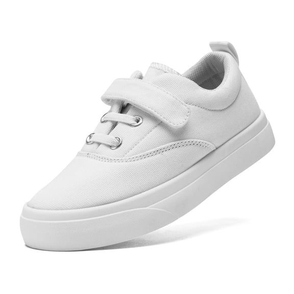 Toddler Shoes for Girls Boys, Kids Canvas Sneakers Comfy Lightweight Non-Slip Soft Adjustable Strap Casual Tennis Walking Indoor Outdoor Shoe