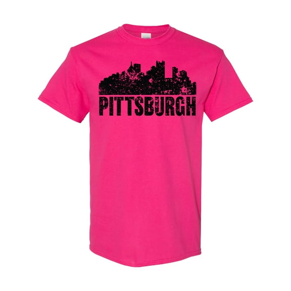 Inktastic Pittsburgh Skyline Grunge T-Shirt