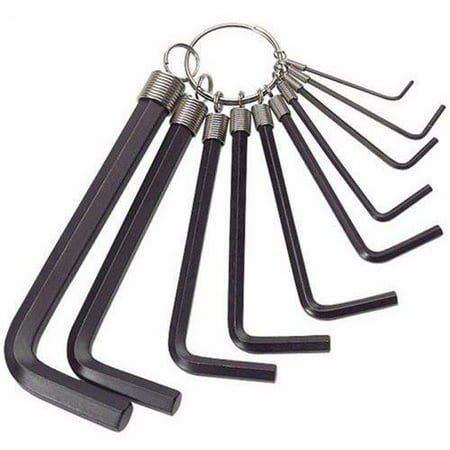

10 Pieces SAE Allen Wrench Ball Point End Hex Key Set