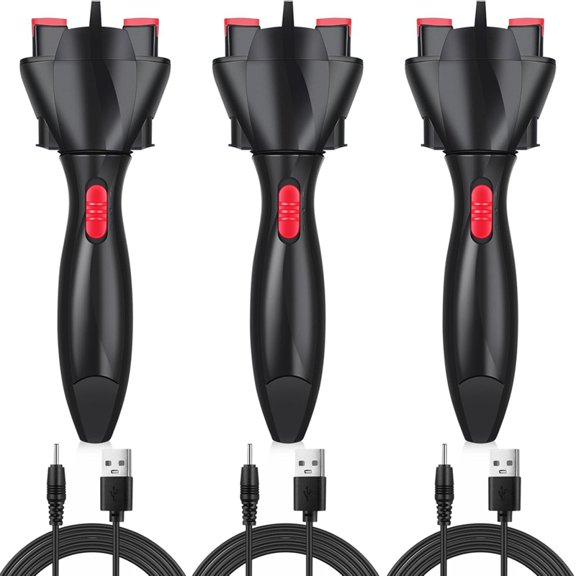 3 Piece Set Automatic Electric Braiding Machine Black DIY Styling Hair Curler Automatic Braiding Machine for Women Girl