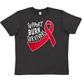 thumbnail image 3 of Inktastic Support Burn Survivors- red ribbon Youth T-Shirt, 3 of 5