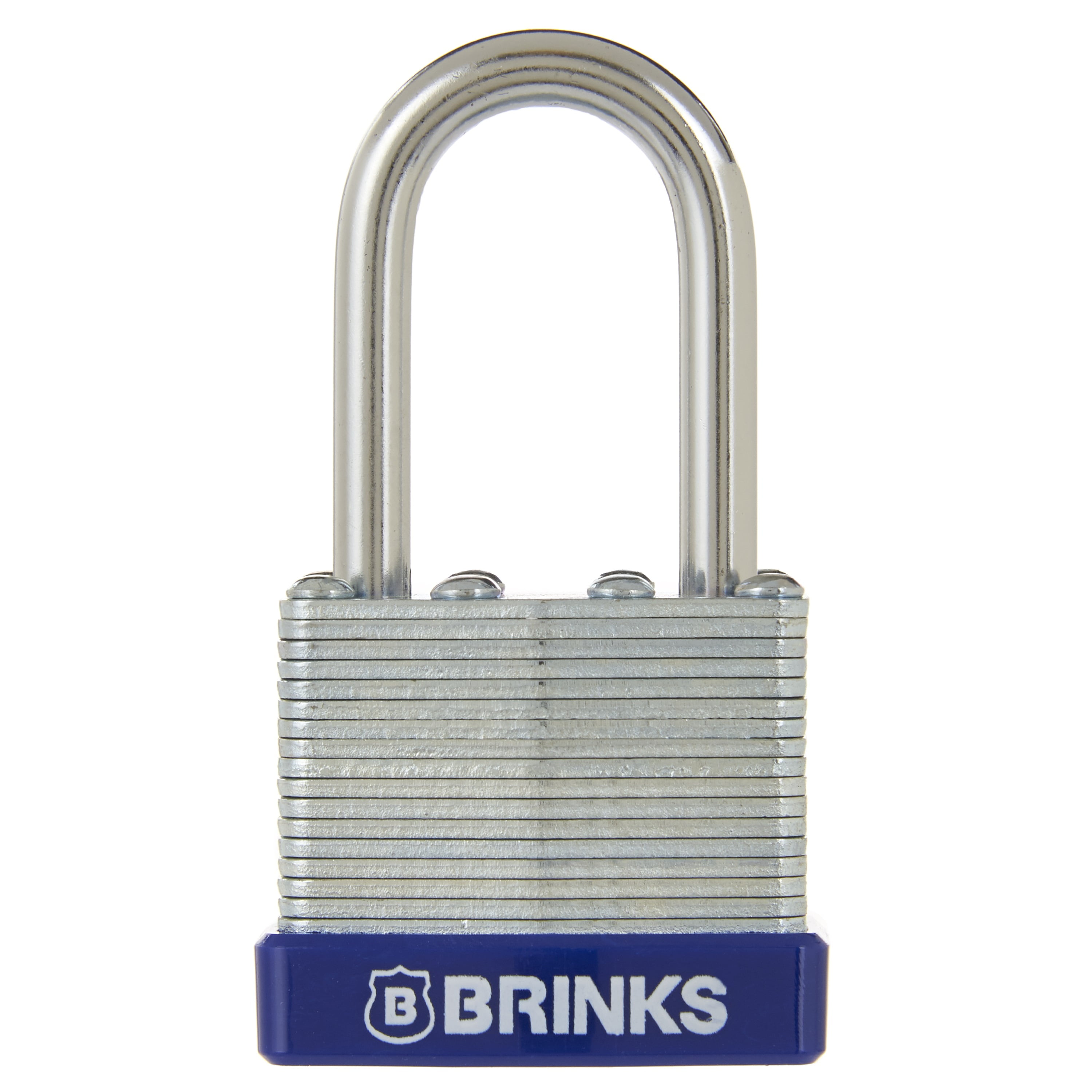 Brinks Laminated Hardened Shackle 3" Pad Lock with Key 45MM 