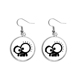 thumbnail image 1 of Universo monstruo alienígena criatura Pendientes pendientes de plata colgantes joyas señora Unbranded M, 1 of 3