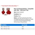 thumbnail image 2 of Rear Leaf Spring Bushing - Compatible with 1980 - 1996 Ford F-350 1981 1982 1983 1984 1985 1986 1987 1988 1989 1990 1991 1992 1993 1994 1995, 2 of 2