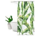 thumbnail image 2 of Green Leaves Shower Curtain Bathroom Anime Design Bath Curtain with Hooks Home Bathtub Decoration, 2 of 10