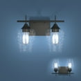 thumbnail image 1 of Costway 2-Light Wall Sconce Modern Bathroom Vanity Light Fixtures w/ Clear Glass Shade, 1 of 8