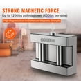 thumbnail image 4 of KFFKFF Magnetic Fishing Set, 1200lbs 2.95inch Diameter Dual-Faced Fishing Magnets, Powerful Neodymium Magnet accompanied by Sturdy 65FT Rope, Clasping Hook, Water-Resistant Case, Gloves, Threadlocker, 4 of 9