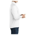 thumbnail image 3 of Mens Sport Wick Stretch 1/2 Zip Polyester/Spandex Pullover White XL, 3 of 7