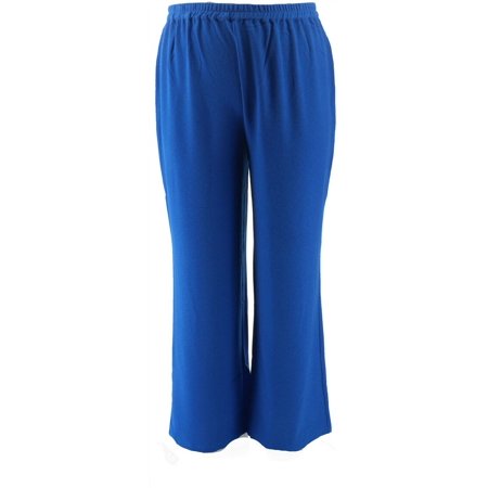 Linea Louis Dell'Olio Gauze Full Length Pant Royal Blue 1X NEW A290983 ...