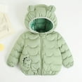 thumbnail image 2 of Favoffer Girls and Toddlers' Lightweight Padded Coat Boys Long Sleeve Solid Color Winter Jacket Packable Hooded Warm Clothes Kid 2-7Y, 2 of 4