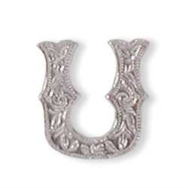 Tandy Leathercraft Alphabet Letter U Screwback Concho 1339-21